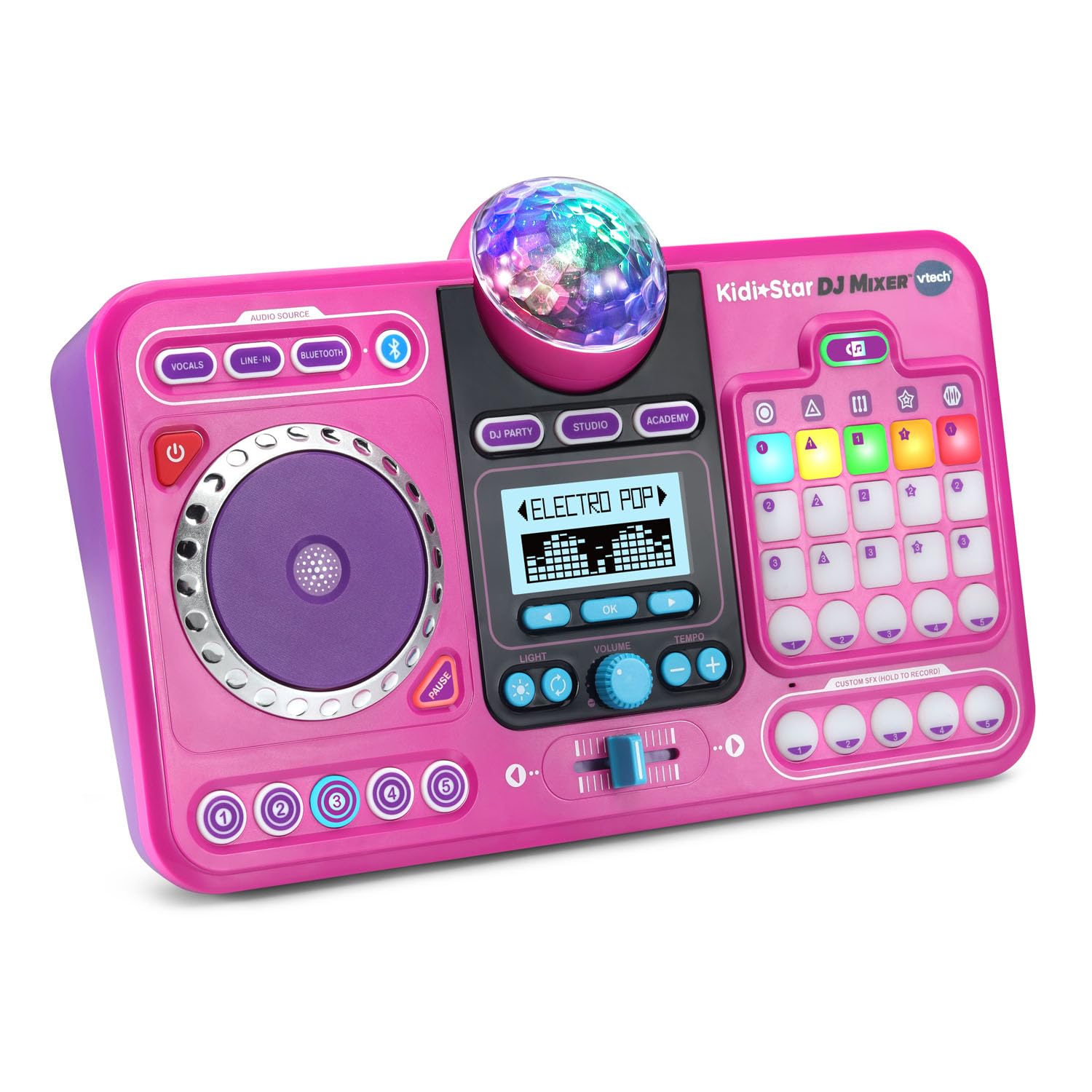 Amazon.co.jp: VTech Kidi Star DJミキサー、ピンク : 楽器・音響機器