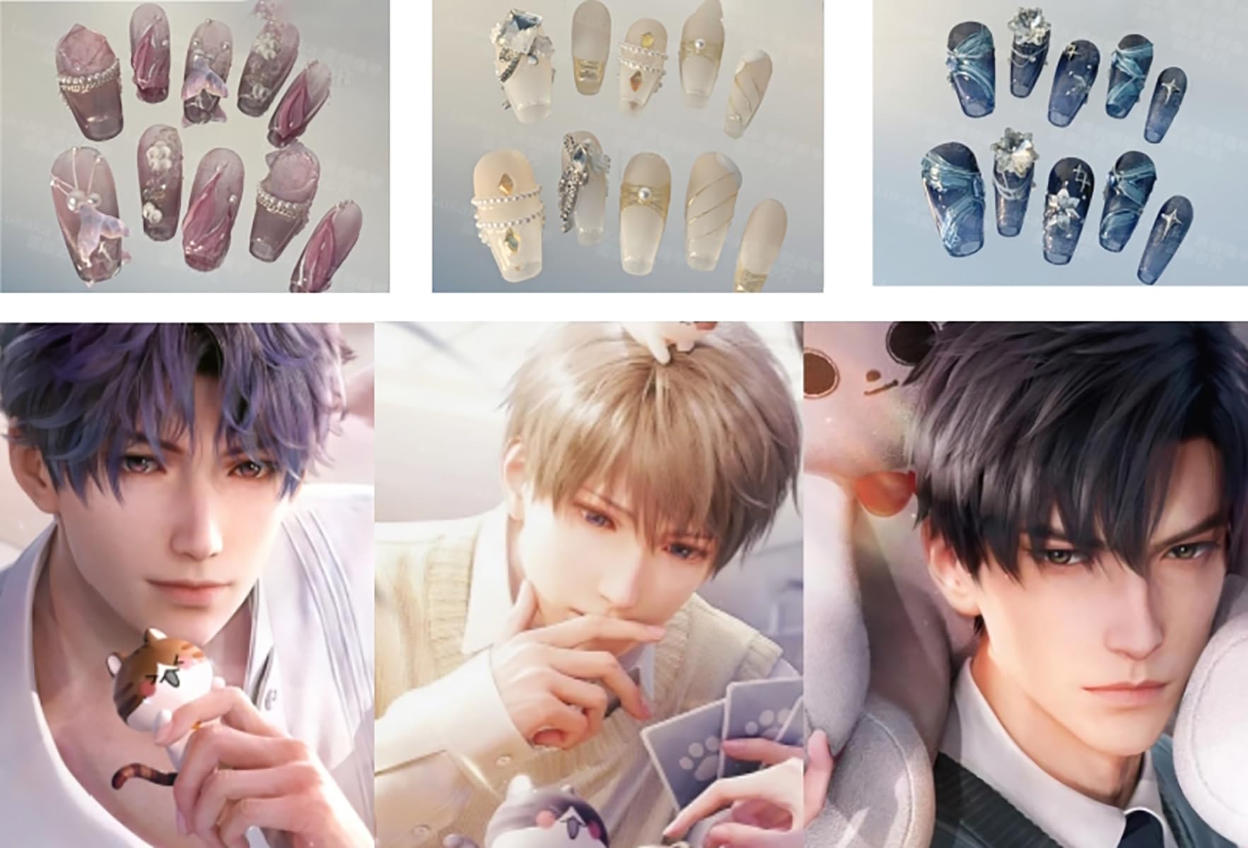 Amazon.co.jp: 恋と深空 ネイル ホムラ セイヤ レイ Love and