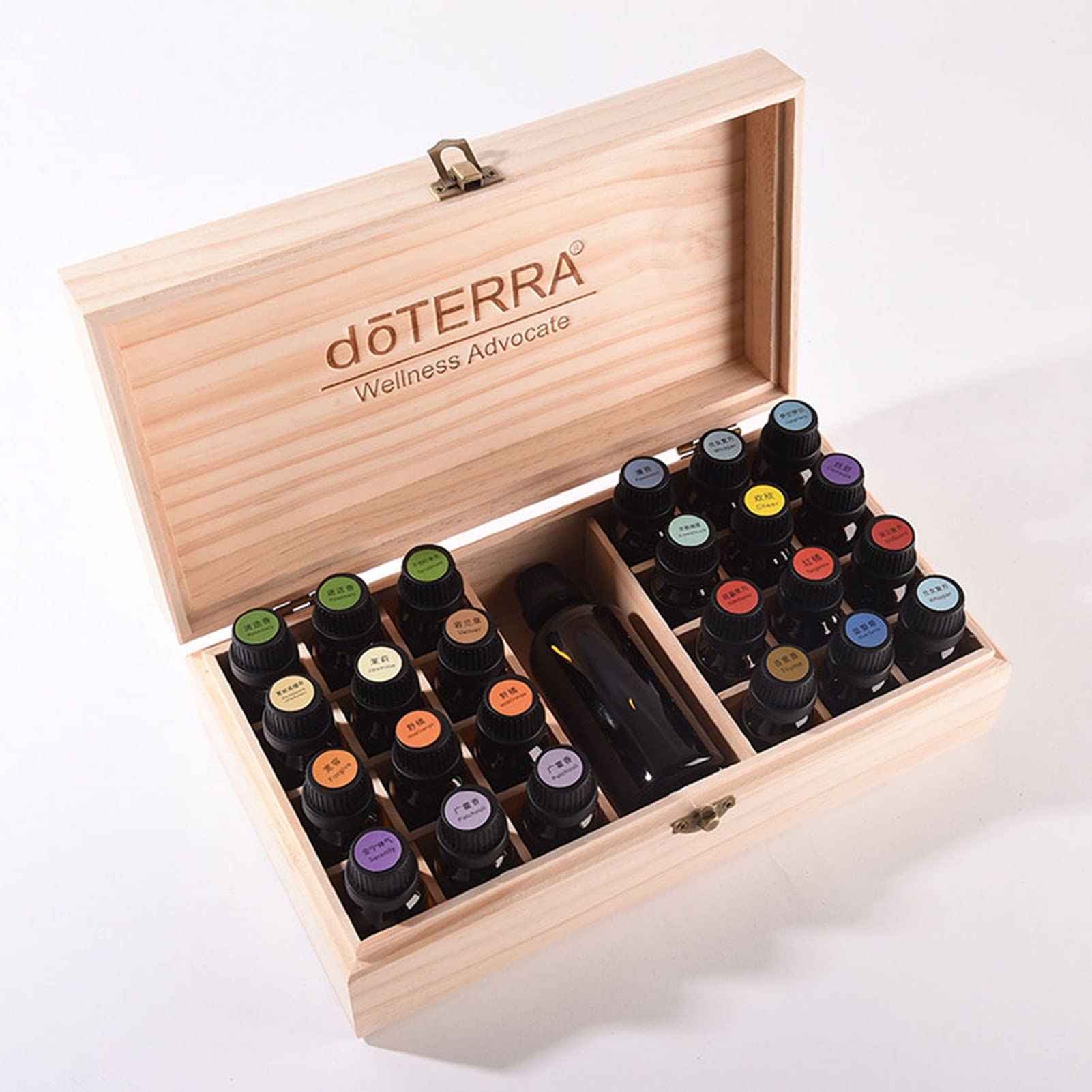 値下げ】ドテラ エッセンシャルオイル 21本&木箱ケース doTERRA 木箱