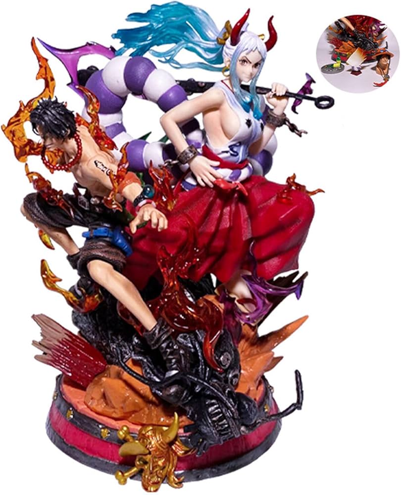 Amazon.co.jp: Muenmee Portgas·D·エースとヤマトフィギュア、エースと