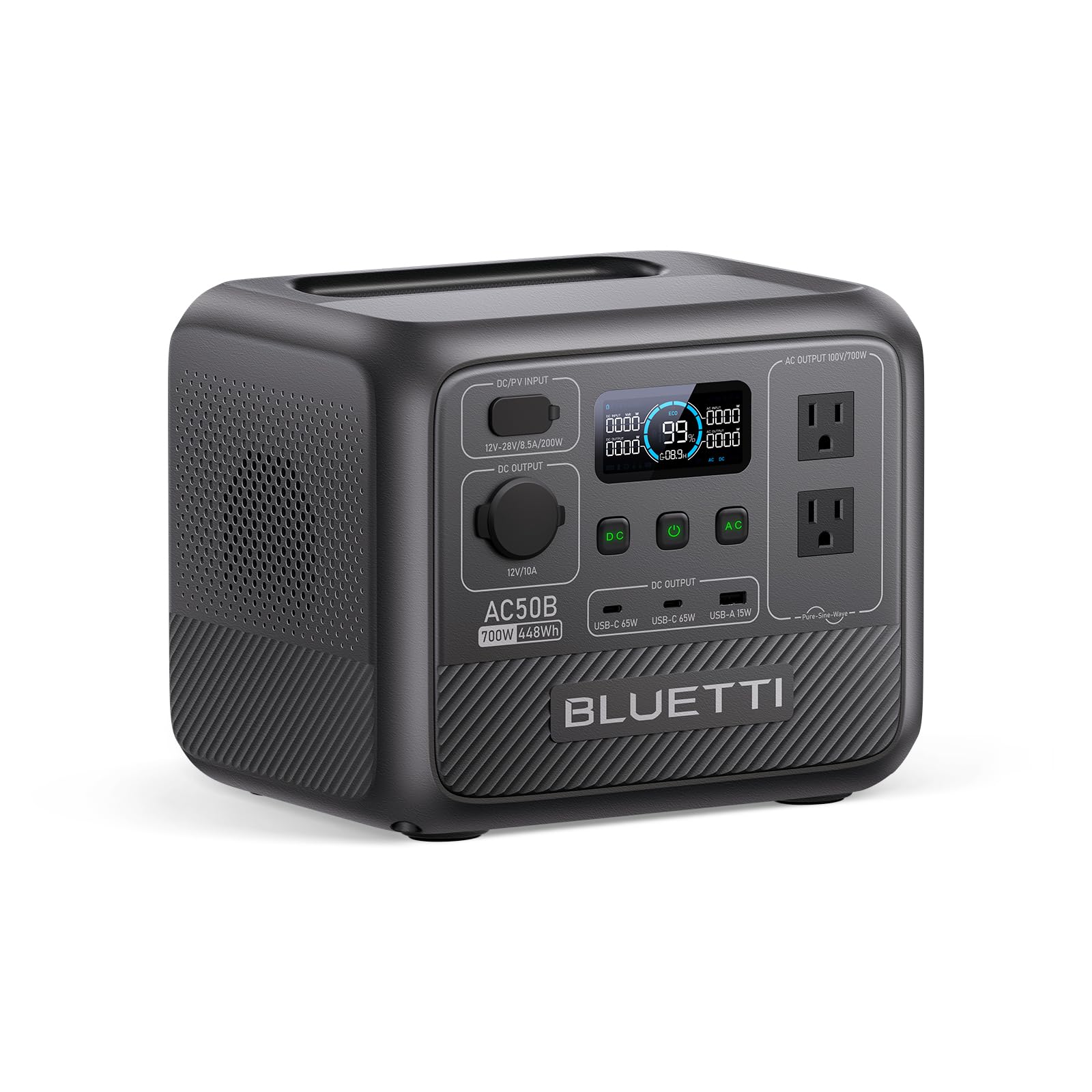 Amazon.co.jp: BLUETTI ポータブル電源 AC50B 448Wh/700W 急速充電 APP