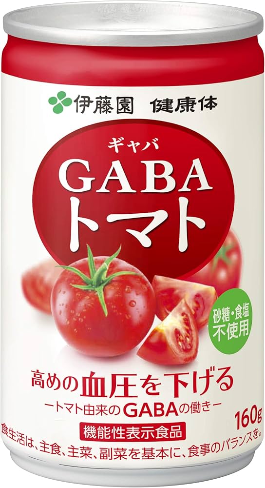 Amazon.co.jp: 伊藤園 健康体 GABAトマト 缶160g×30本[機能性表示食品