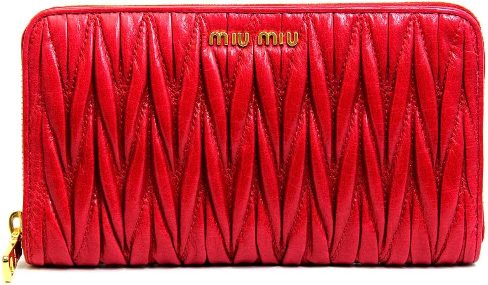 Amazon | (ミュウミュウ)MIUMIU 財布 ラウンド マトラッセ ダーク