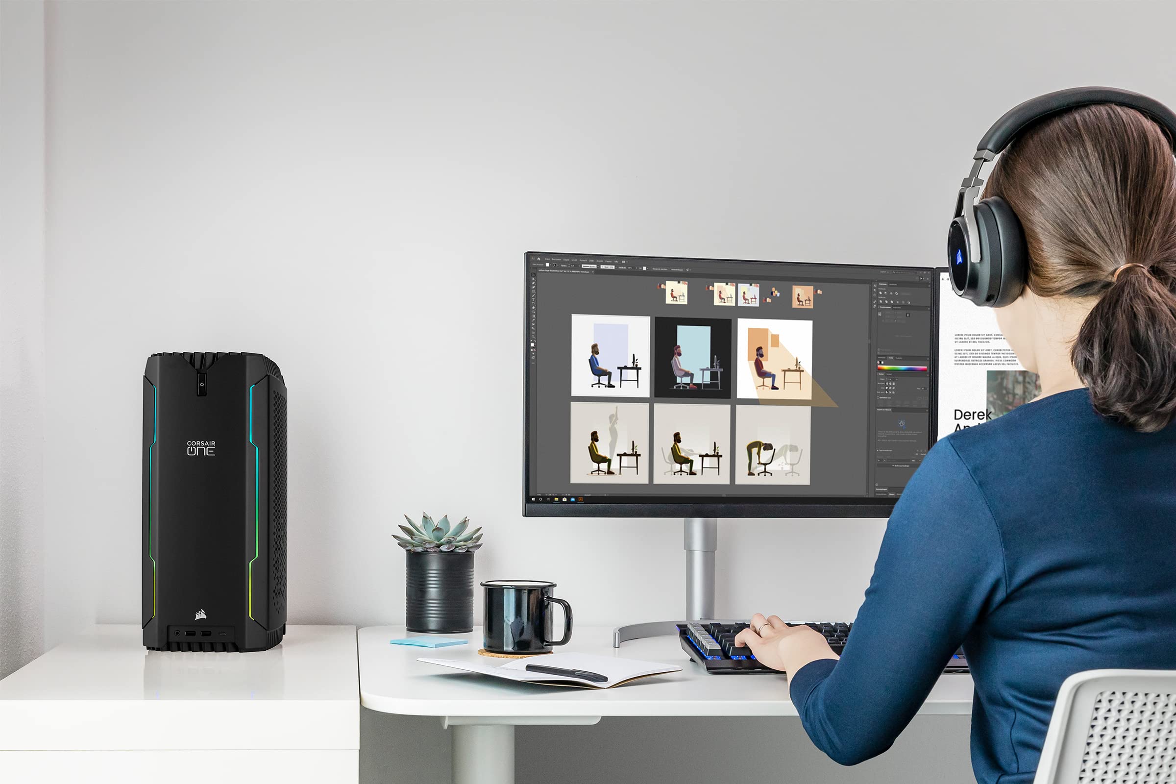 Amazon.co.jp: CORSAIR ONE i300 コンパクトゲーミングPC 32GB CS