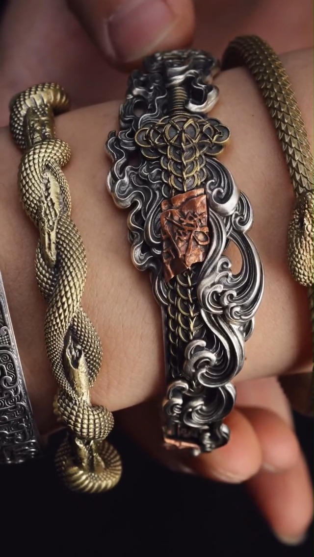 Amazon | [COPPERTIST.WU] パイソン ブレスレット ウロボロス バングル