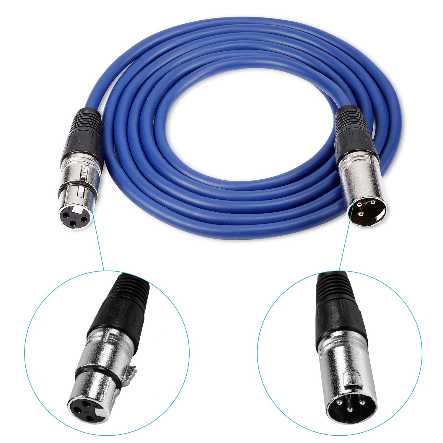 Amazon.co.jp: Neewer オーディオケーブルセット(六本) 1メートル XLR