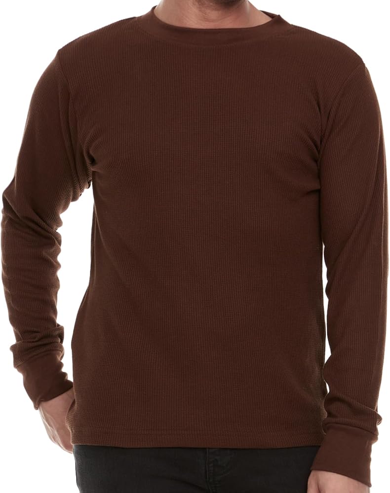 JMR Men's Thermal Shirt Long Sleeve - Heavyweight 100% Cotton