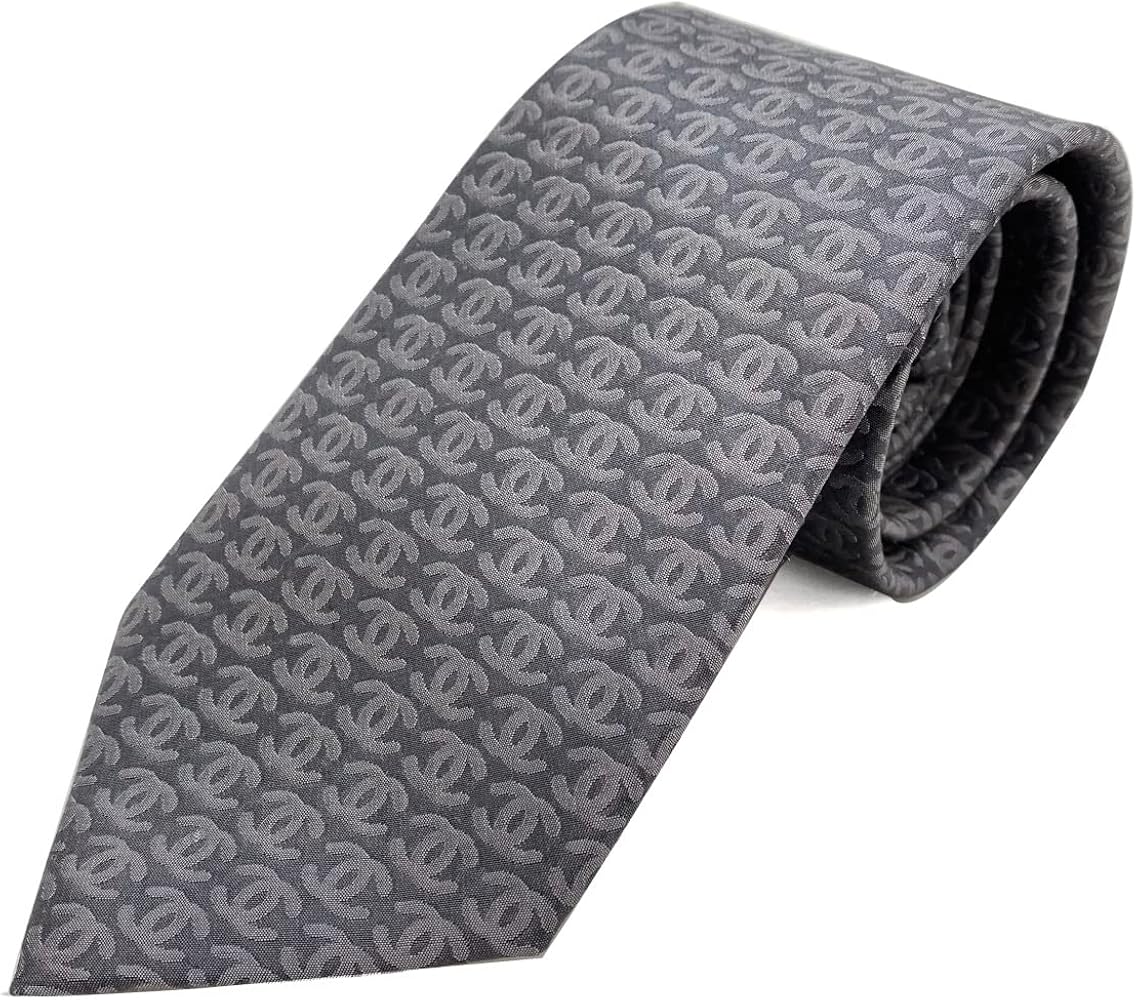 Amazon | [CHANEL] シャネル ネクタイ シルクタイ ロゴ CCマーク ココ