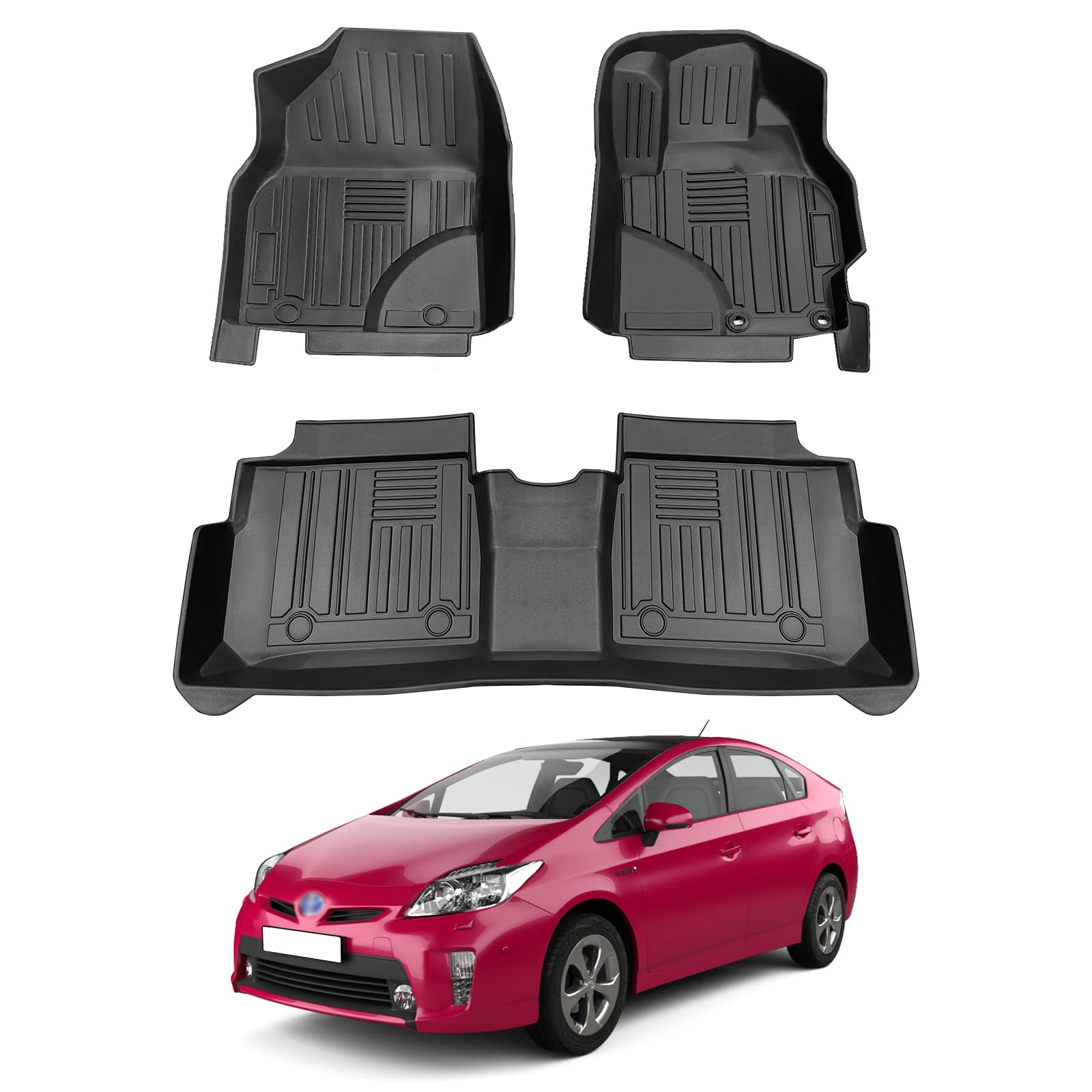 旧型 プリウス 30系 前期型 フロアマット チェック柄 社外新品