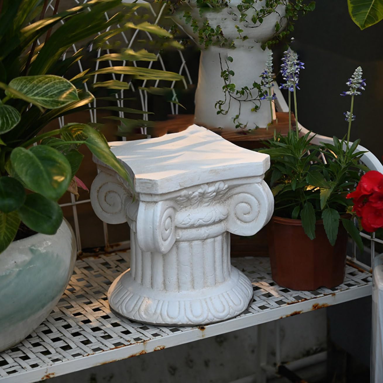 Amazon.co.jp: [KMBIGNK] ギリシャ風 フラワースタンド 花台 宮殿