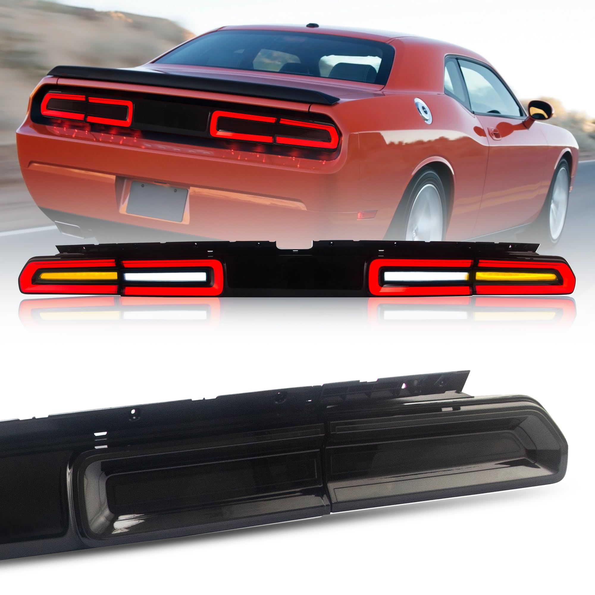 Amazon | VLAND ダッジ チャレンジャー 3代目 テールランプ 流れる