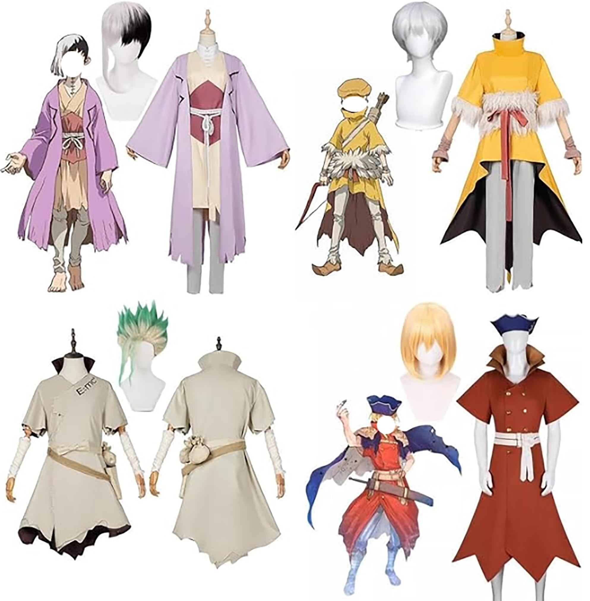 Amazon.co.jp: [mvivm] 【スイカ コス】ドクターストーン コスプレ衣装