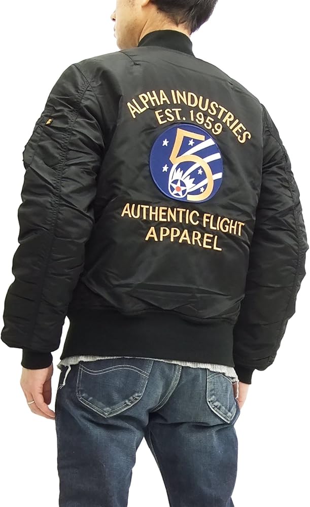 Amazon | (アルファ) Alpha TA0128 MA-1 フライトジャケット 第5空軍