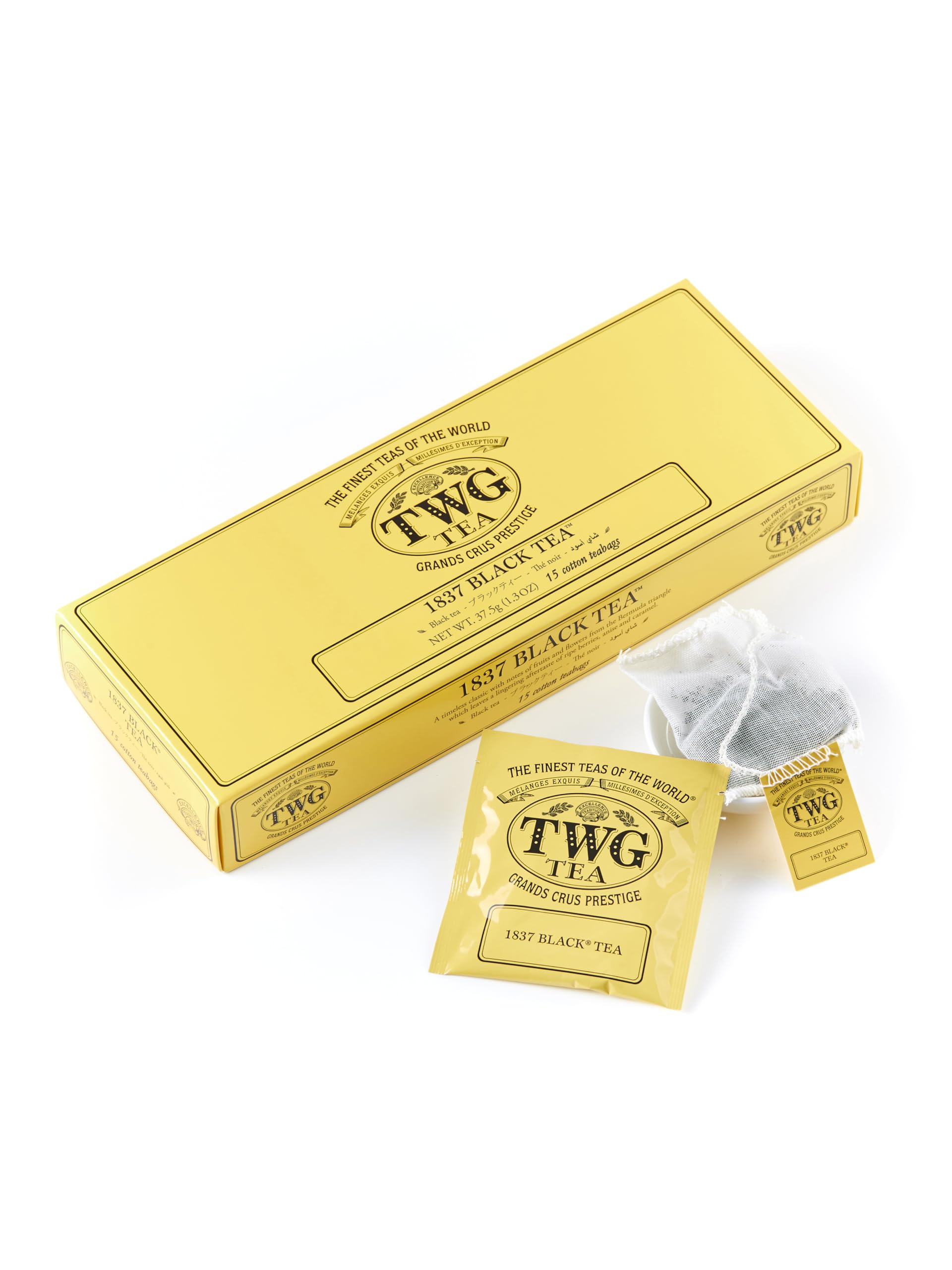 TWG Tea | 1837 Black Tea, Black Tea Blend in 15 Hand Sewn Cotton
