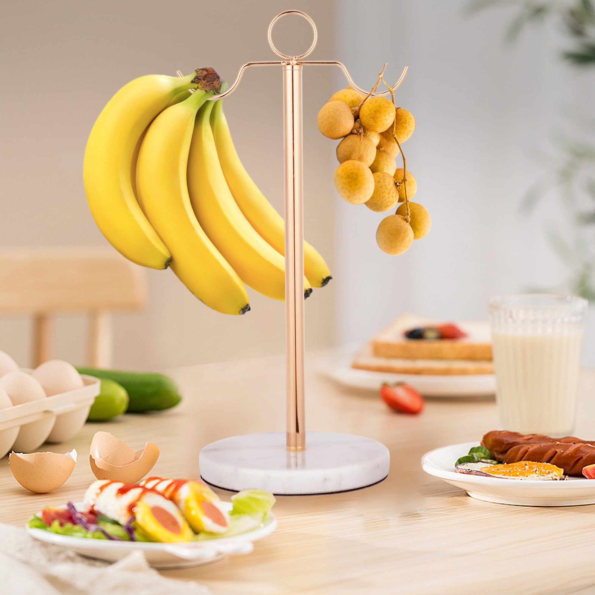 Amazon.com: LUDENGJI Modern Banana Stand with Gold Marble Fruit