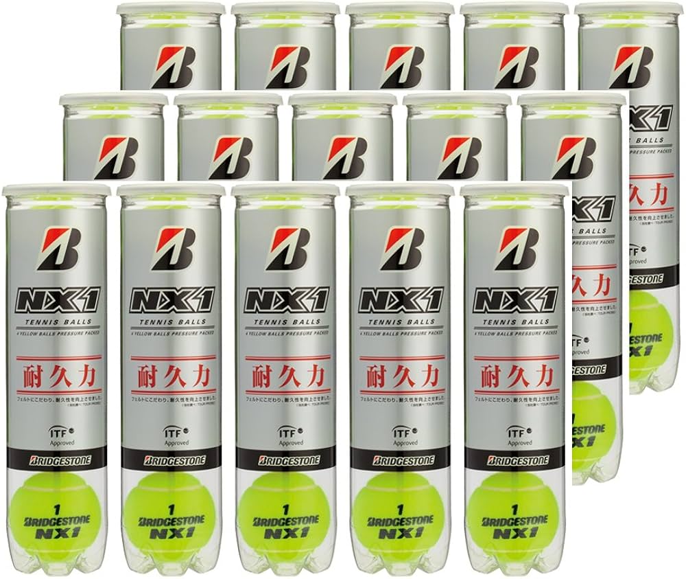 Amazon | BRIDGESTONE(ブリヂストン) テニス ボール NX1(4個入り) 15缶