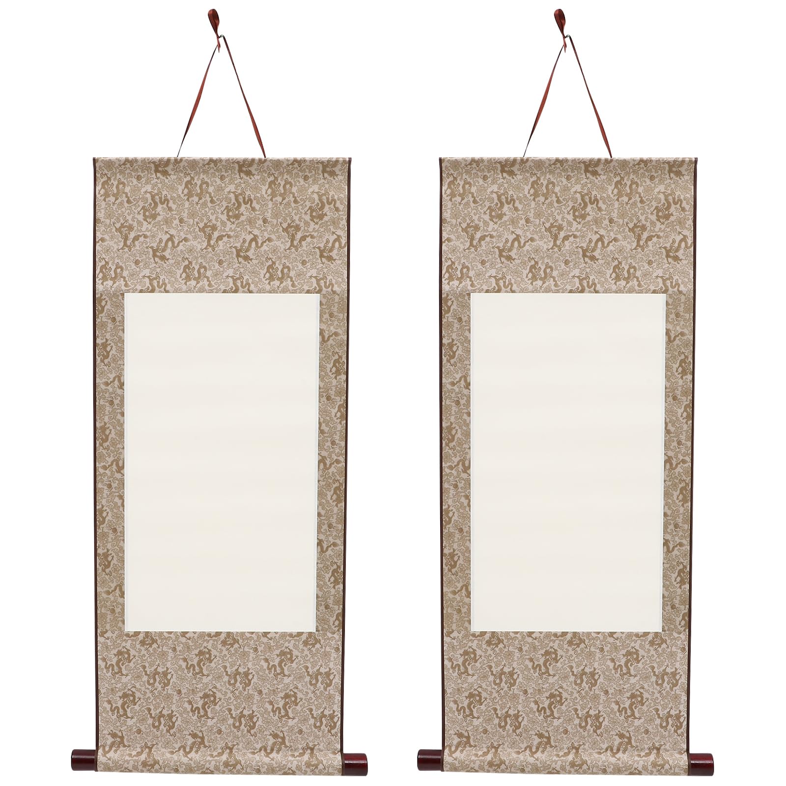 Amazon.co.jp: EXCEART 中国書道用紙 掛軸 70×11インチ 書画用 空白