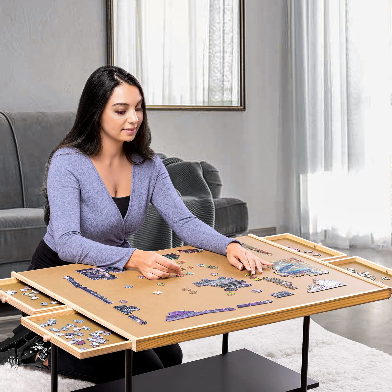 Amazon | 1000ピース パズルテーブル 大人用 ジグソーパズル