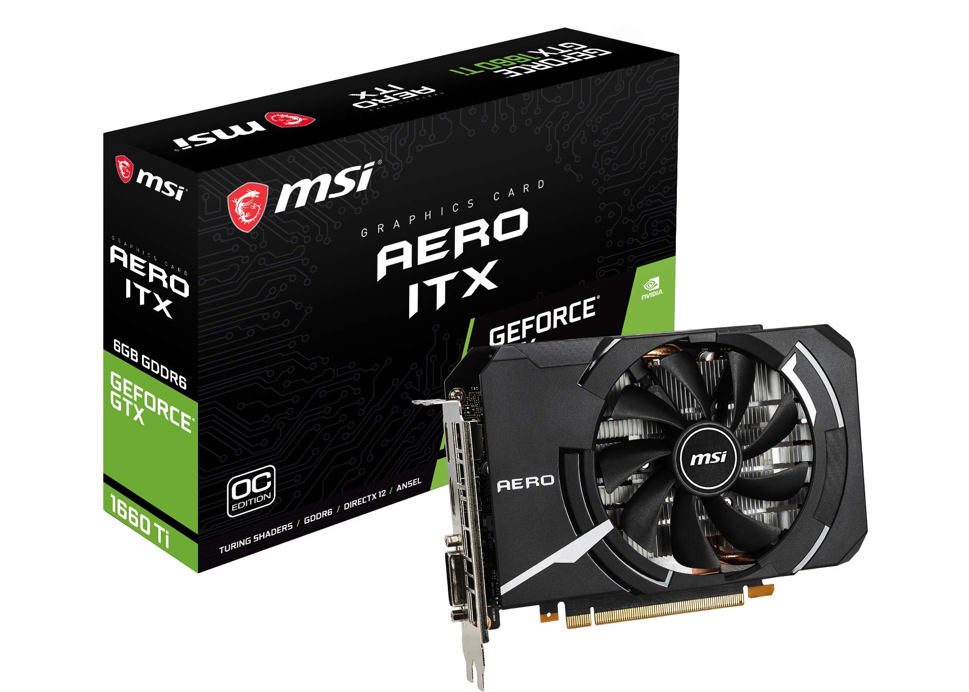 Amazon | MSI GeForce GTX 1660 Ti AERO ITX 6G OC グラフィック