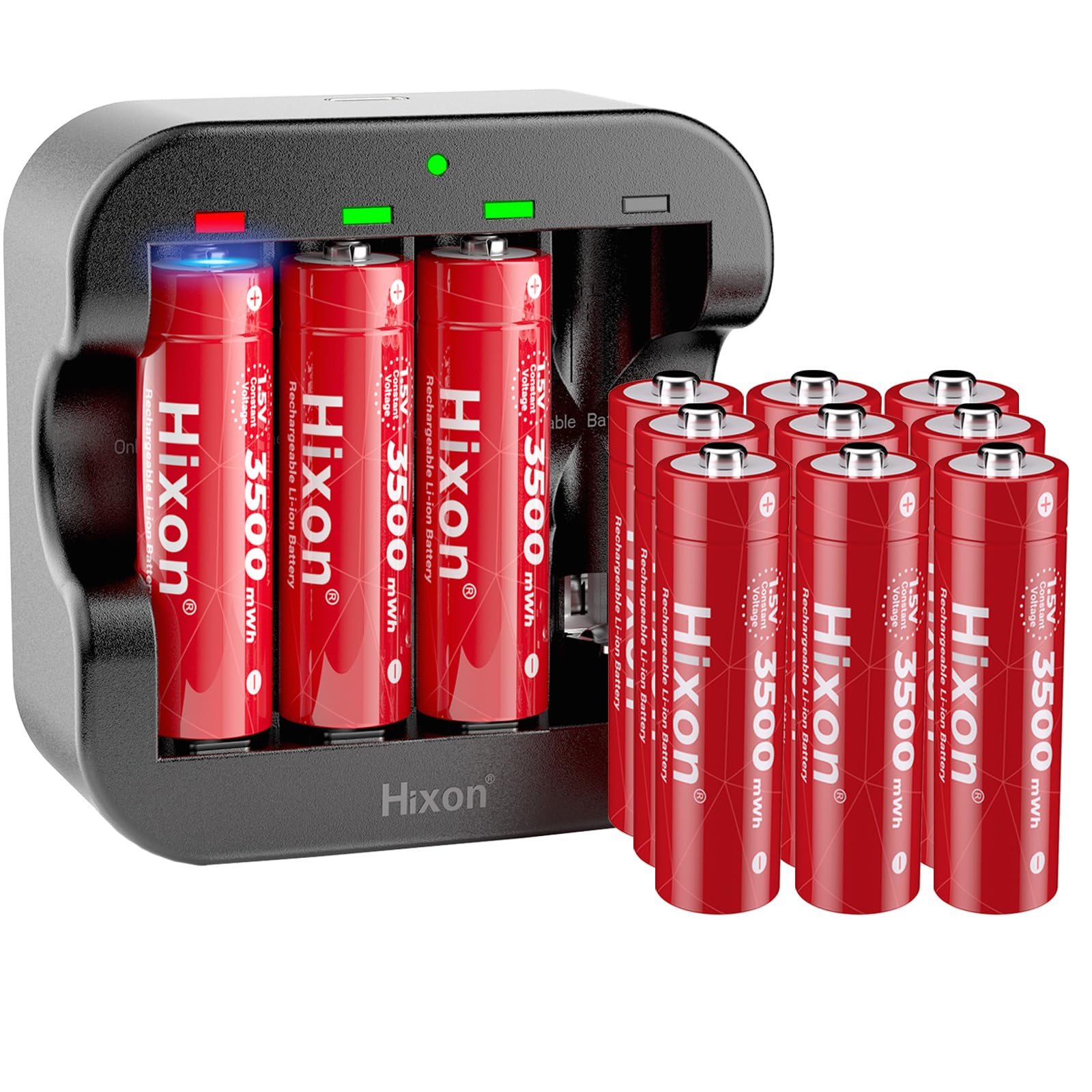Amazon.com: Hixon Rechargeable Lithium AA Batteries,12Pack 1.5V Li