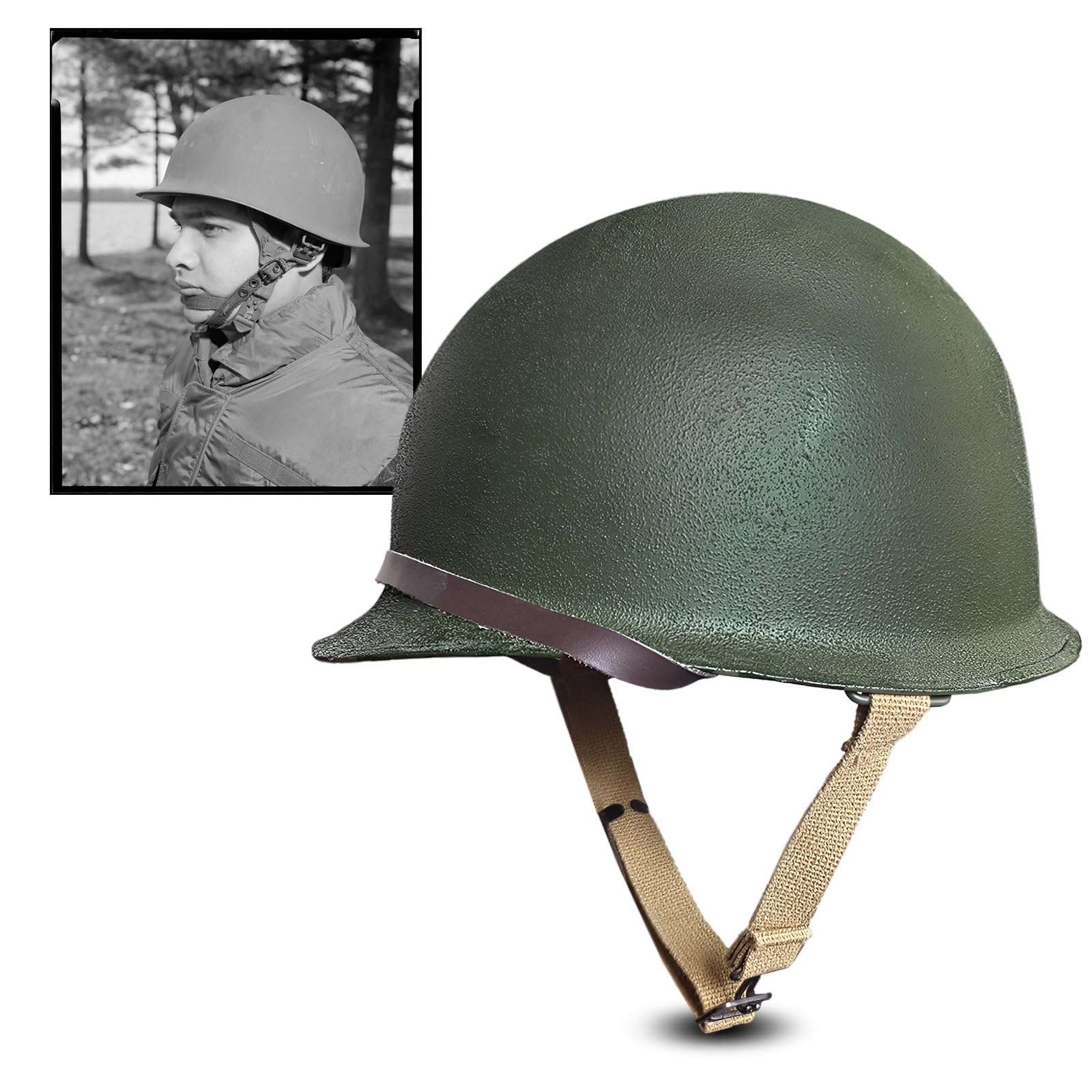 Amazon.co.jp: WW2 米軍 M1 ヘルメット - ヴィンテージ ミッチェル迷彩