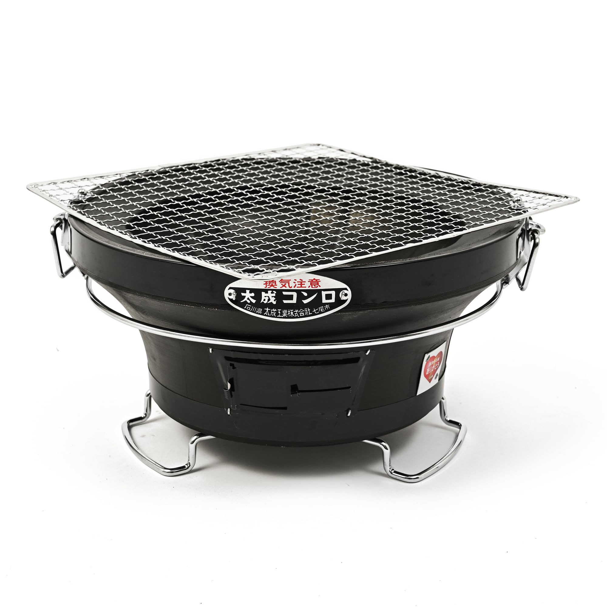 Amazon.co.jp: 太成工業 珪藻土 七輪 バーベキューコンロ「能登」丸型