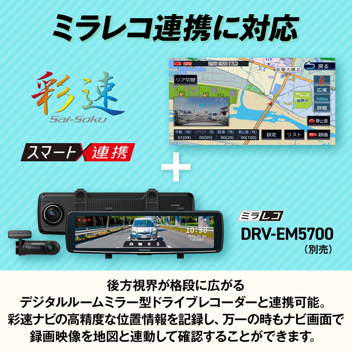 Amazon | ケンウッド カーナビ 彩速 7インチワイド MDV-S709W ハイ