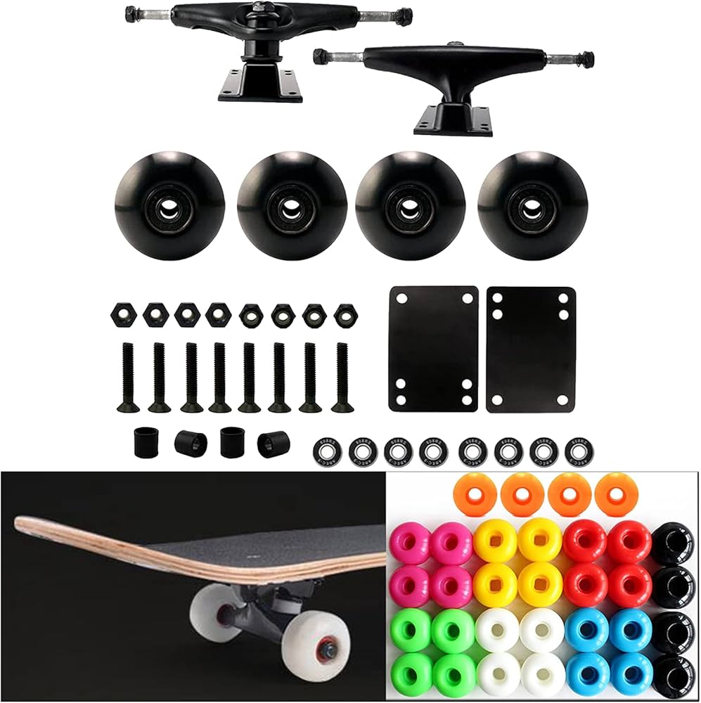Amazon | Baosity スケートボードパーツ トラック ウィール ベアリング