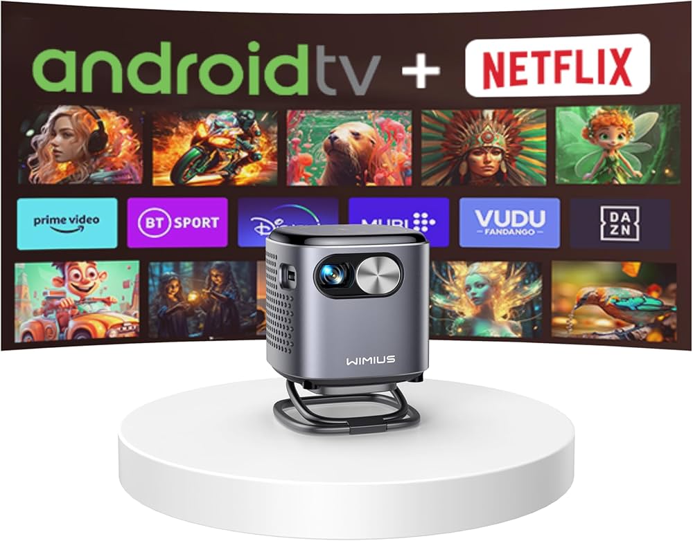 Amazon.co.jp: WiMiUS Q2プロジェクター小型【Android TV搭載/DLP/360