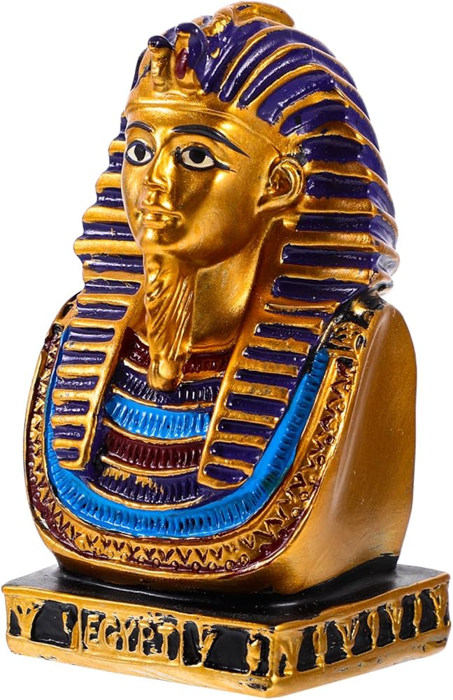 Amazon.co.jp: OUNONA 風ファラオ像 レジン製卓上インテリア装飾 古代