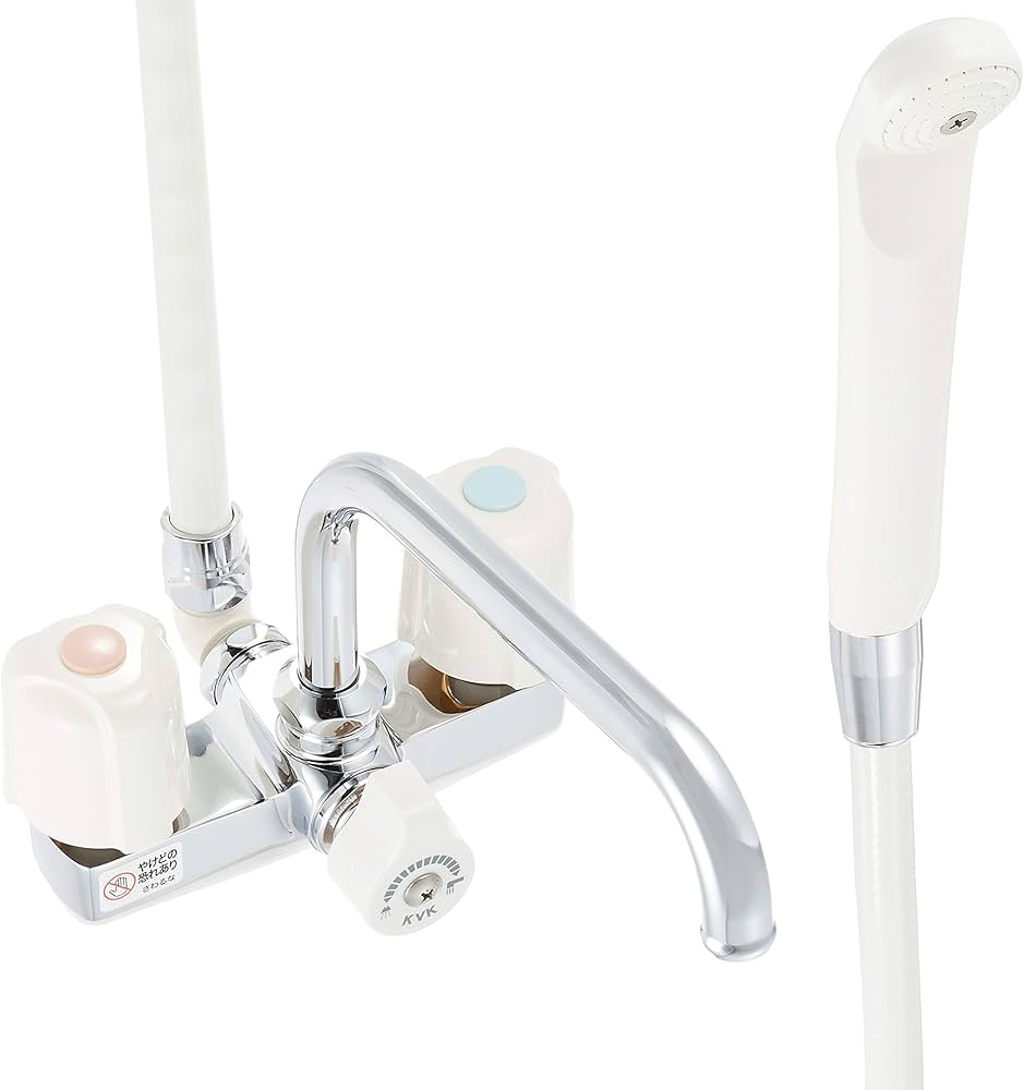 Amazon | KVK デッキ形2ハンドルシャワー KF14E | 浴室水栓