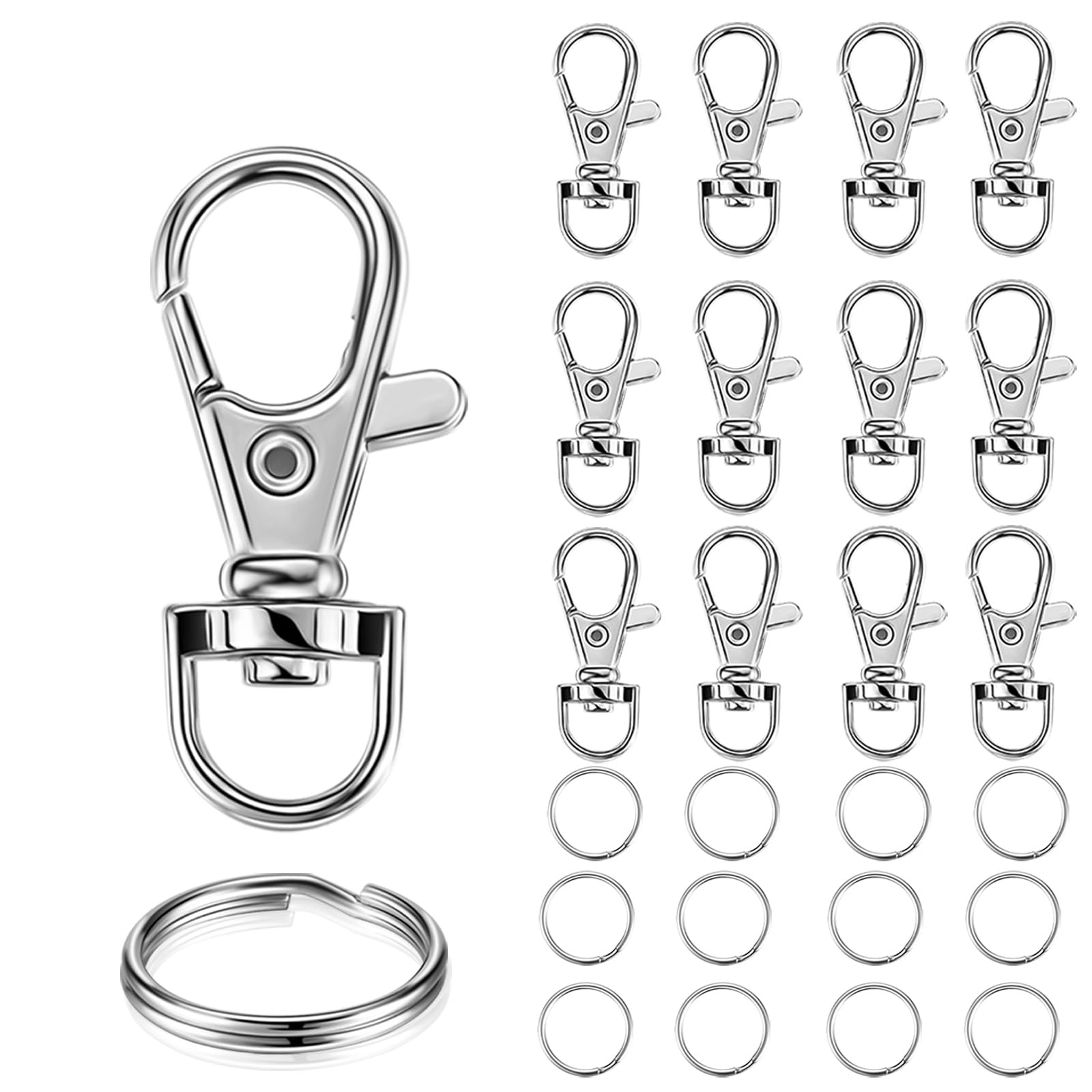 Amazon.com: YHYZ Keychain Key Chain Rings Clips Bulk(60pcs, Small