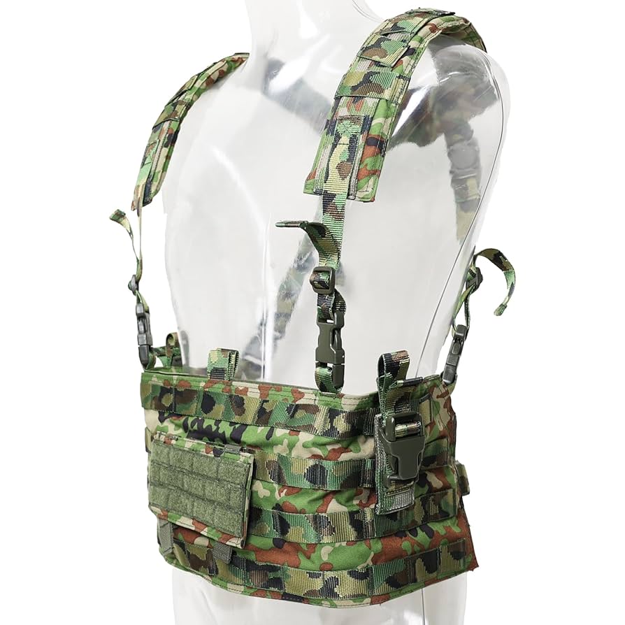 スタンダートタイプモール チェストリグ 陸自迷彩 14列 スタンダート