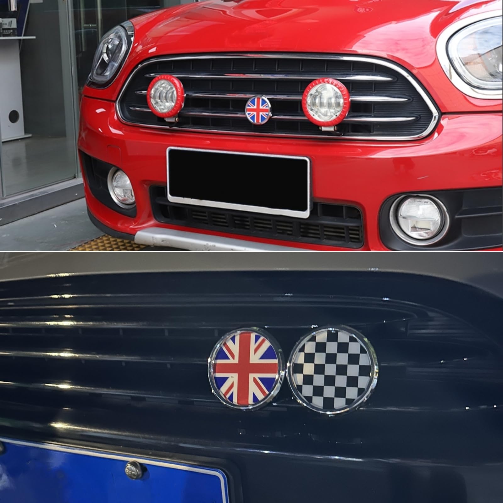 Amazon | Heinmoカーフロントグリルエンブレムバッジメタルデカール