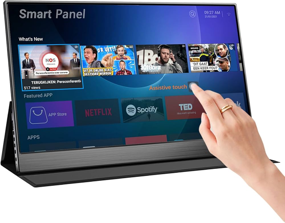 Amazon.co.jp: EGOBAS 15.6インチ 4K Decode モバイルモニター/WiFi