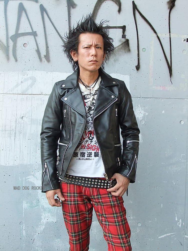 Amazon | パンク ロック系 タイトなシルエットがかっこいい細身のUK