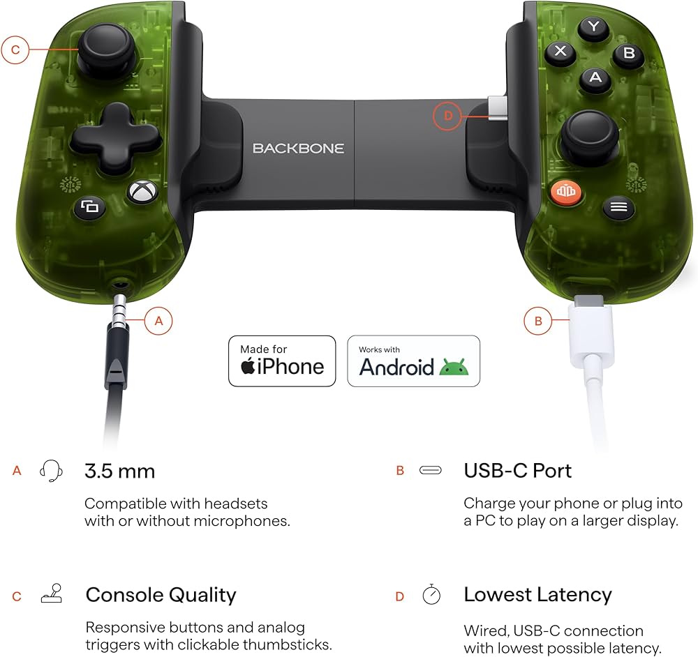 Amazon.com: Backbone One Mobile Gaming Controller Xbox Edition