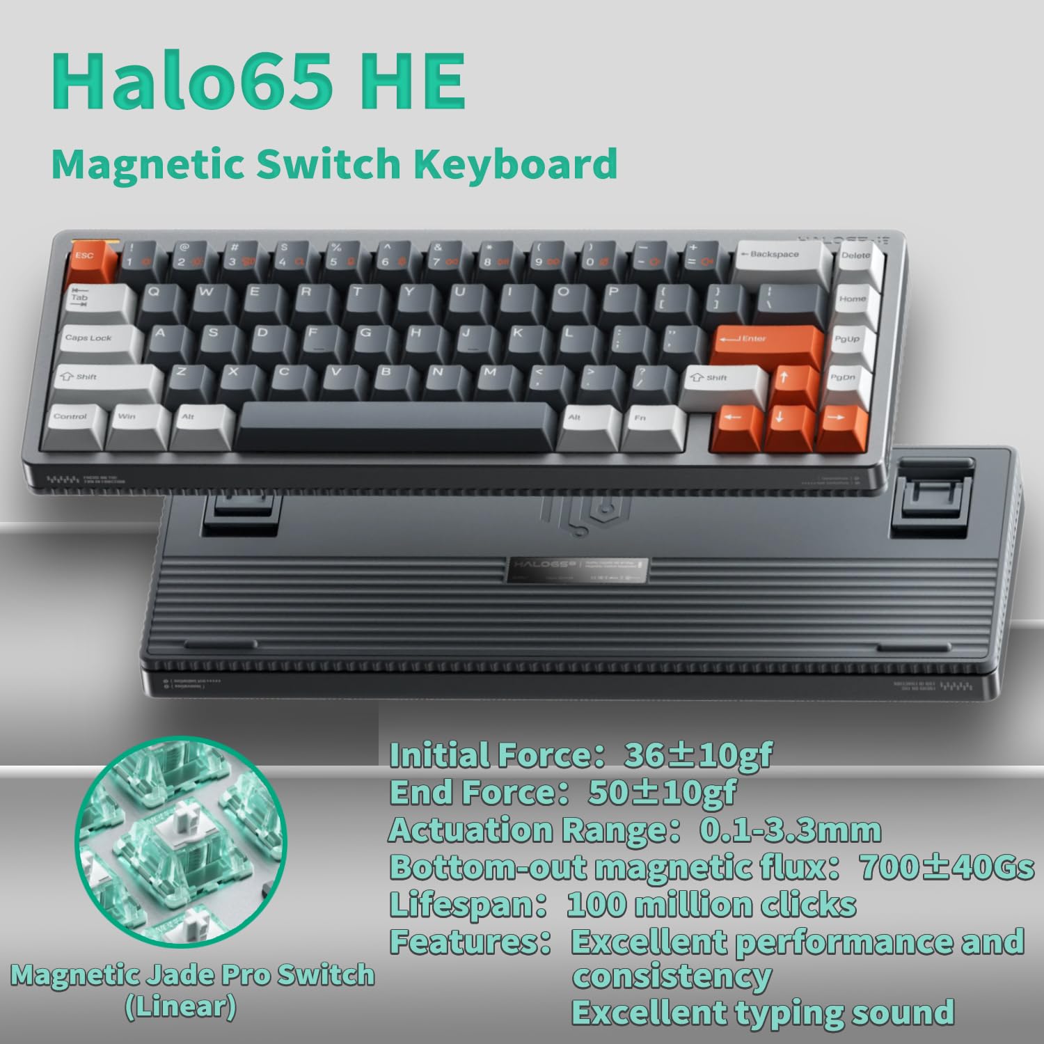 Amazon | nuphy Halo65 HE 磁気スイッチ ゲーミングキーボード
