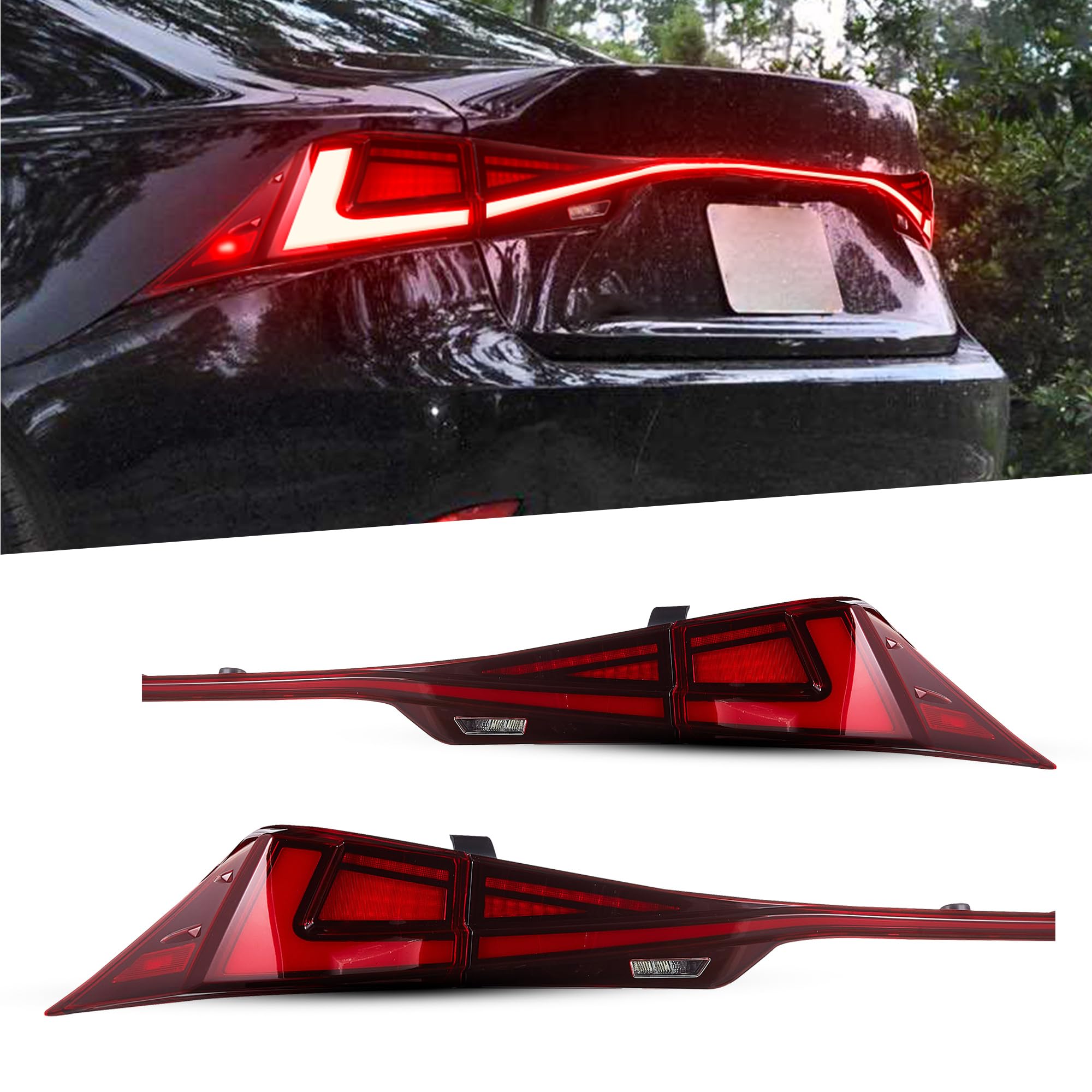 Amazon | VLAND レクサス IS 3代目 テールランプ IS200t IS250 IS300