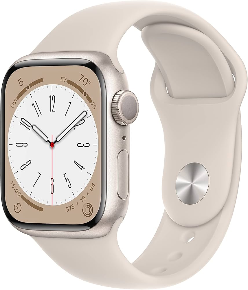 Amazon.com: Apple Watch Series 8 [GPS, 41mm] - Starlight Aluminum