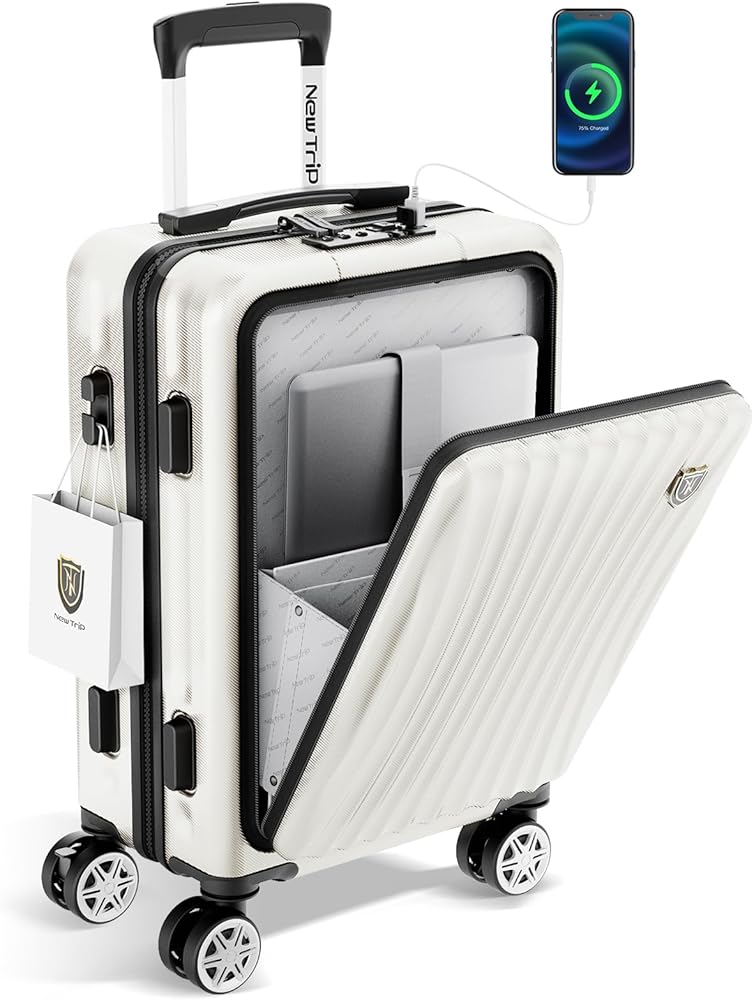 Amazon | [New Trip] スーツケース 機内持ち込み フロントオープン