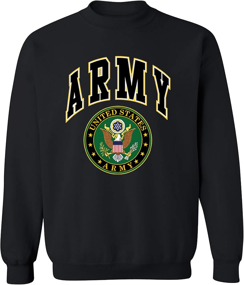 Amazon.com: Lucky Ride US ARMY CREW NECK SWEATSHIRT ARMY LOGO