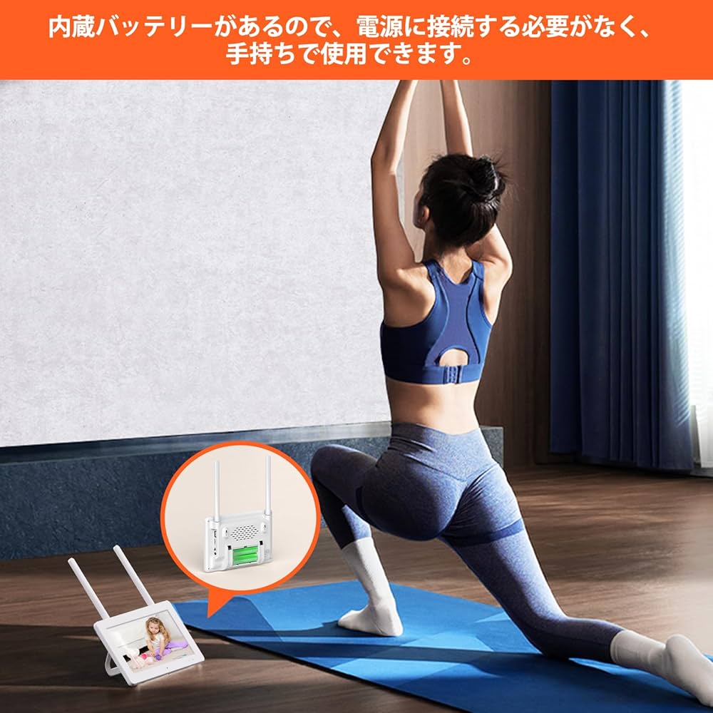 ワイヤレス 防犯カメラ タッチパネルモニター付き CAMCAMP 防犯カメラ