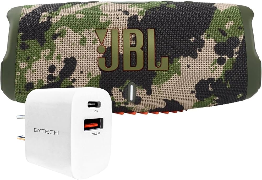 Amazon.com: JBL Charge 5 (Squad) + Bundle with ByTech Universal