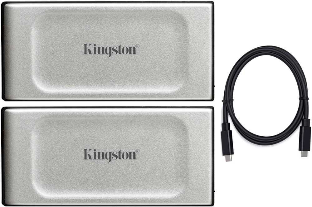 Amazon | Kingston XS2000 2TB 高性能ポータブル外付けSSD (2パック