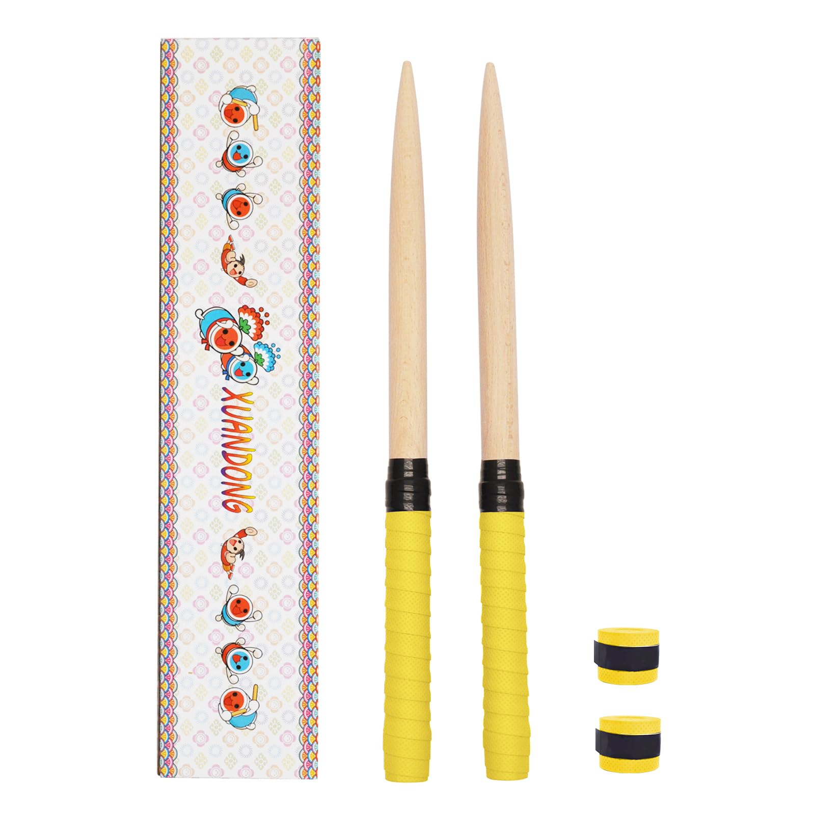 Amazon.co.jp: XUANDONG マイバチ 太鼓バチ 交換用グリップ 木製 硬材