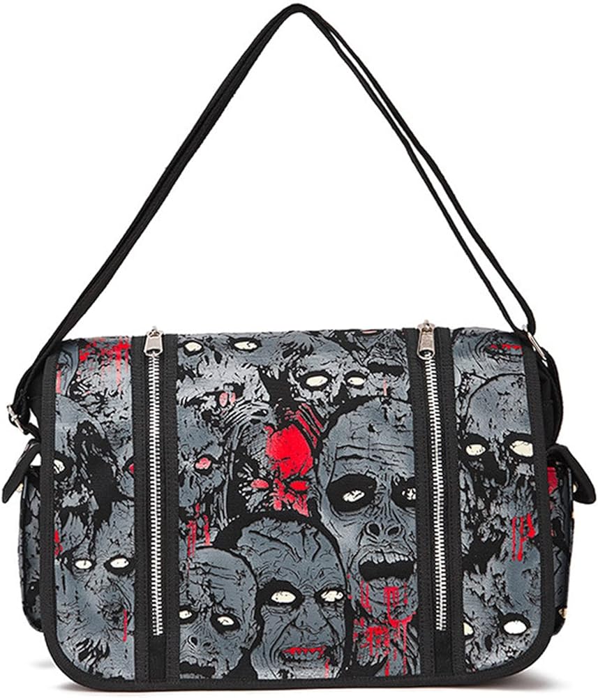 Amazon.com | Goth Y2K EMO Messenger Bag - Grunge Street Hipster