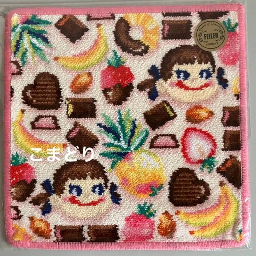 Amazon.co.jp: フェイラー ペコちゃんコラボ ハンカチ ピンク 完売品