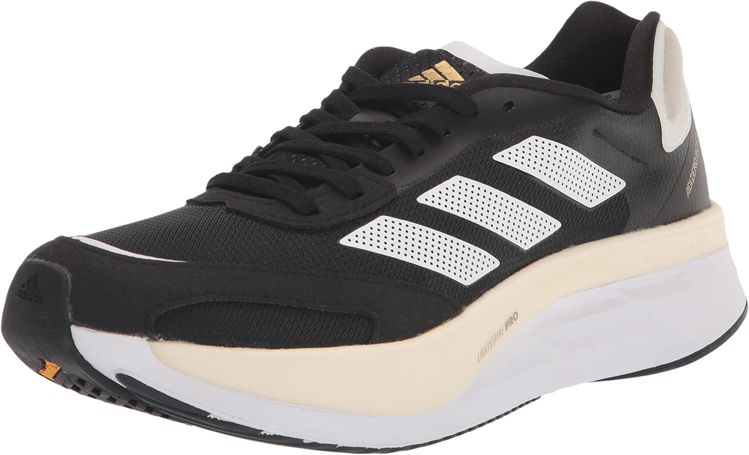 Amazon.com | Adidas Mens Adizero Boston 10 Black/White/Gold