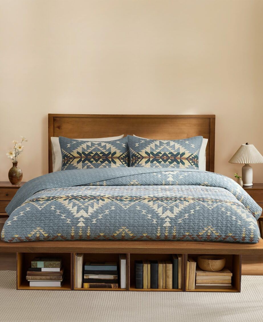 Amazon.com: Pendleton 100% Cotton 3 Piece Quilt Set with 2 Shams